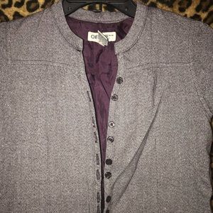 Purple Tweed Girls Dress